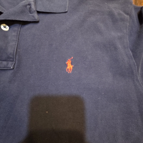 Polo by Ralph Lauren Men's Navy Blue Polo Shirt Size XL Preppy Y2k Vintage - Picture 2 of 9